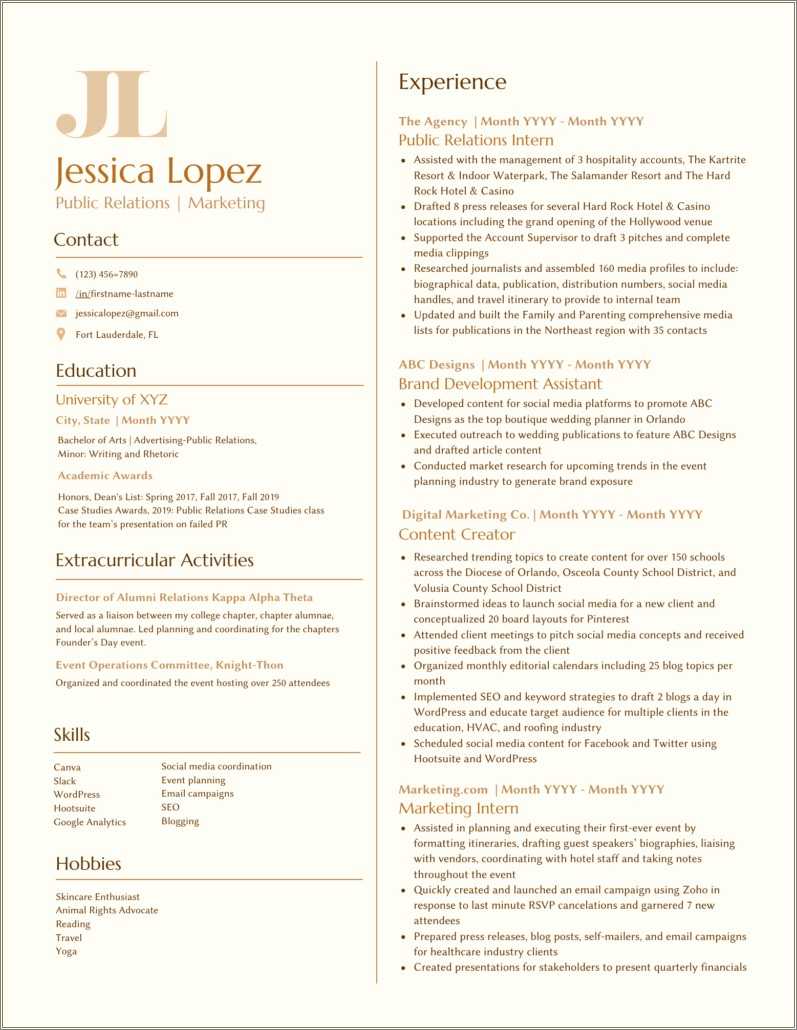 Example Of A Resume With A Minor Resume Example Gallery