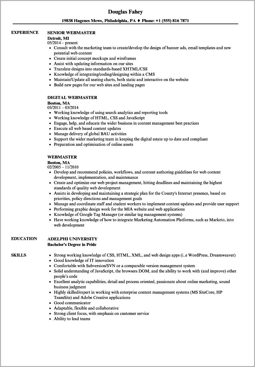 Working Knowledge Of Microsoft Office Resume - Resume Example Gallery