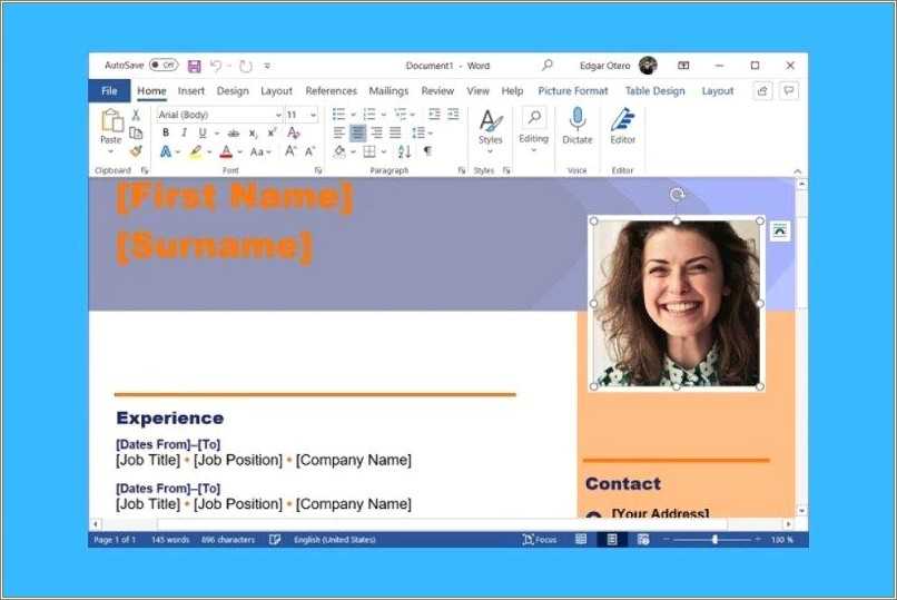 Can You Make A Resume In Microsoft Word Resume Example Gallery