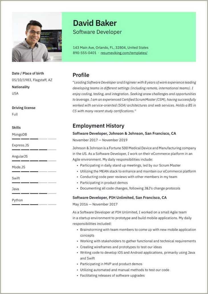 Pta Resume Sample Canada