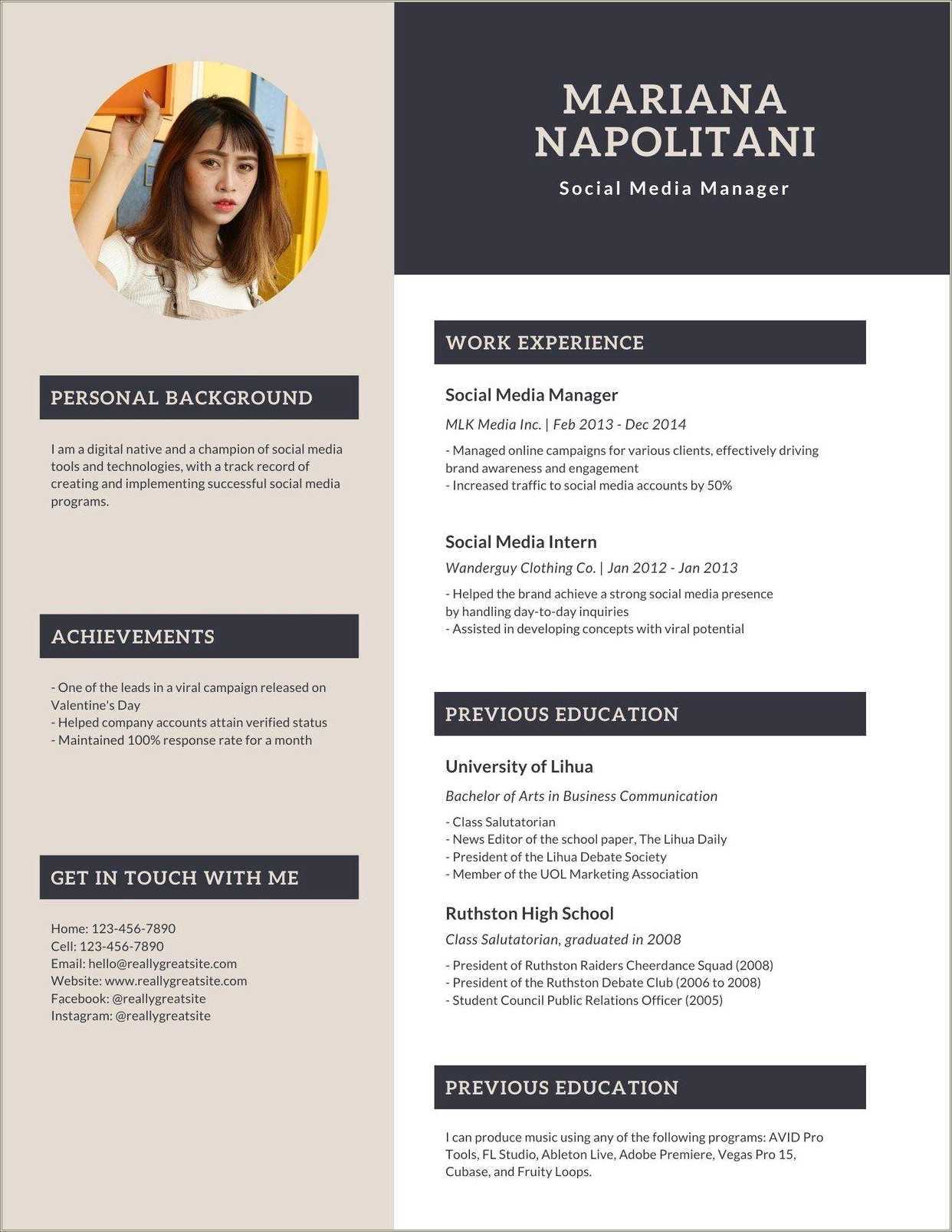 Canva Resume Templates Free Download Resume Example Gallery