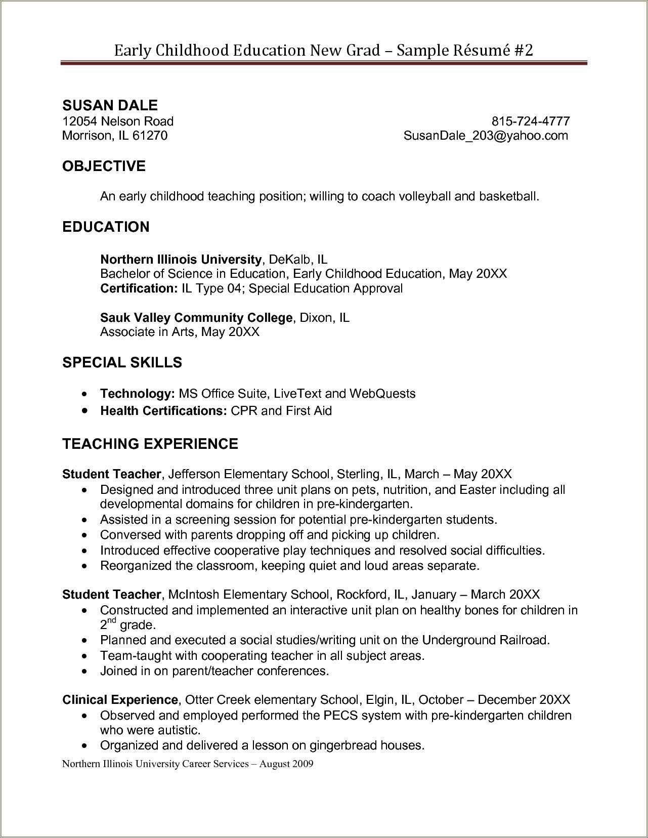 early-career-section-resume-example-resume-example-gallery