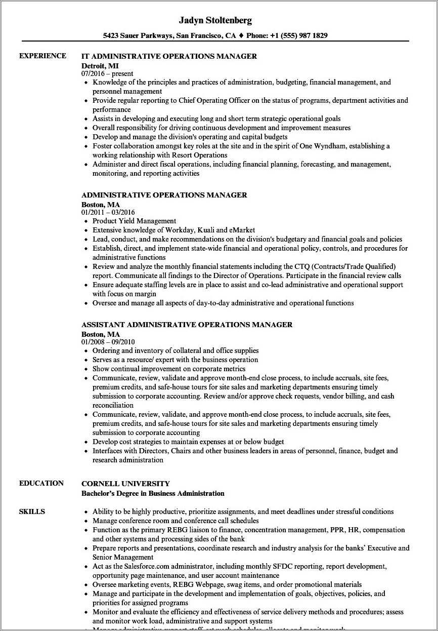 career-objective-for-operations-manager-resume-resume-example-gallery