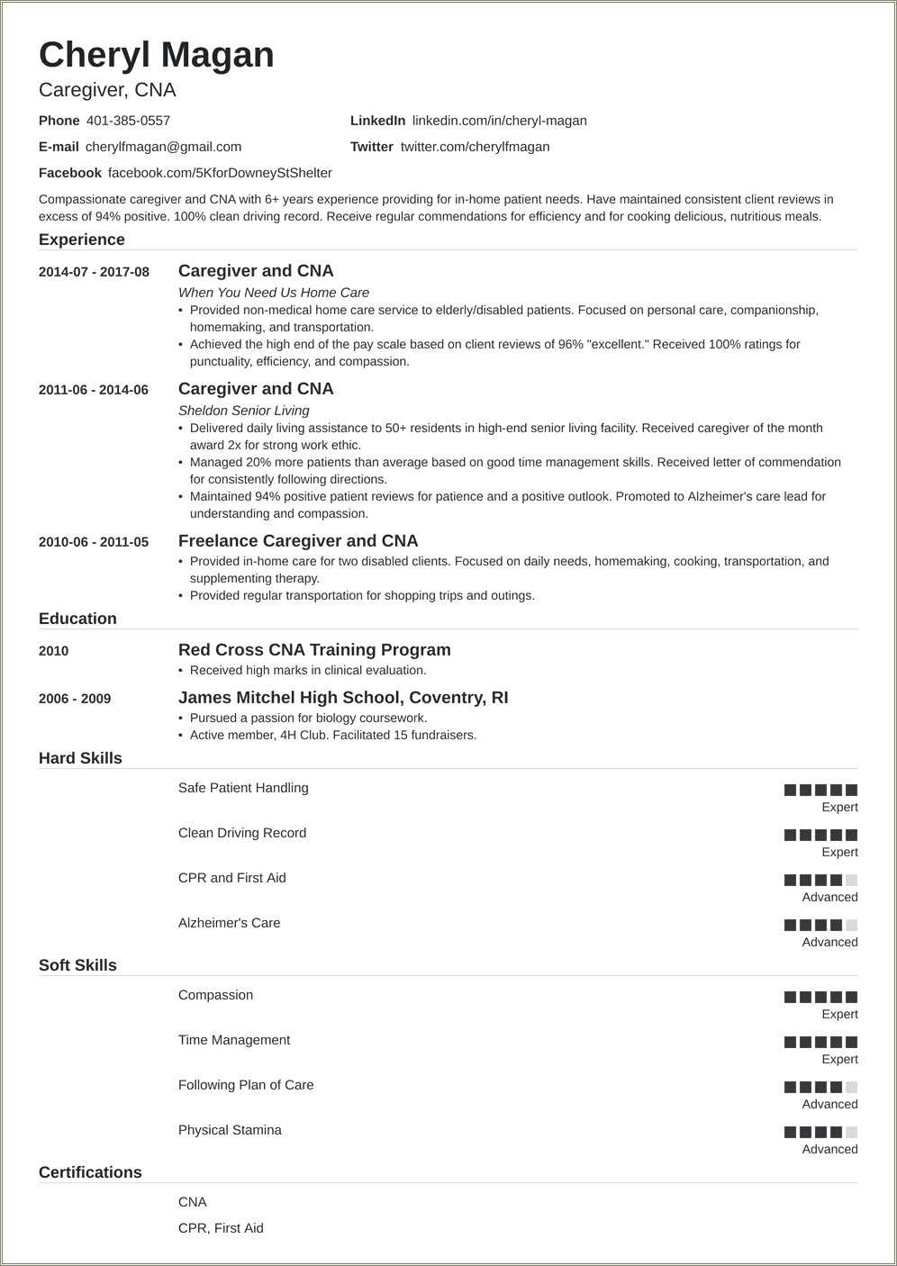 caretaker-for-child-with-epillepsy-description-resume-resume-example