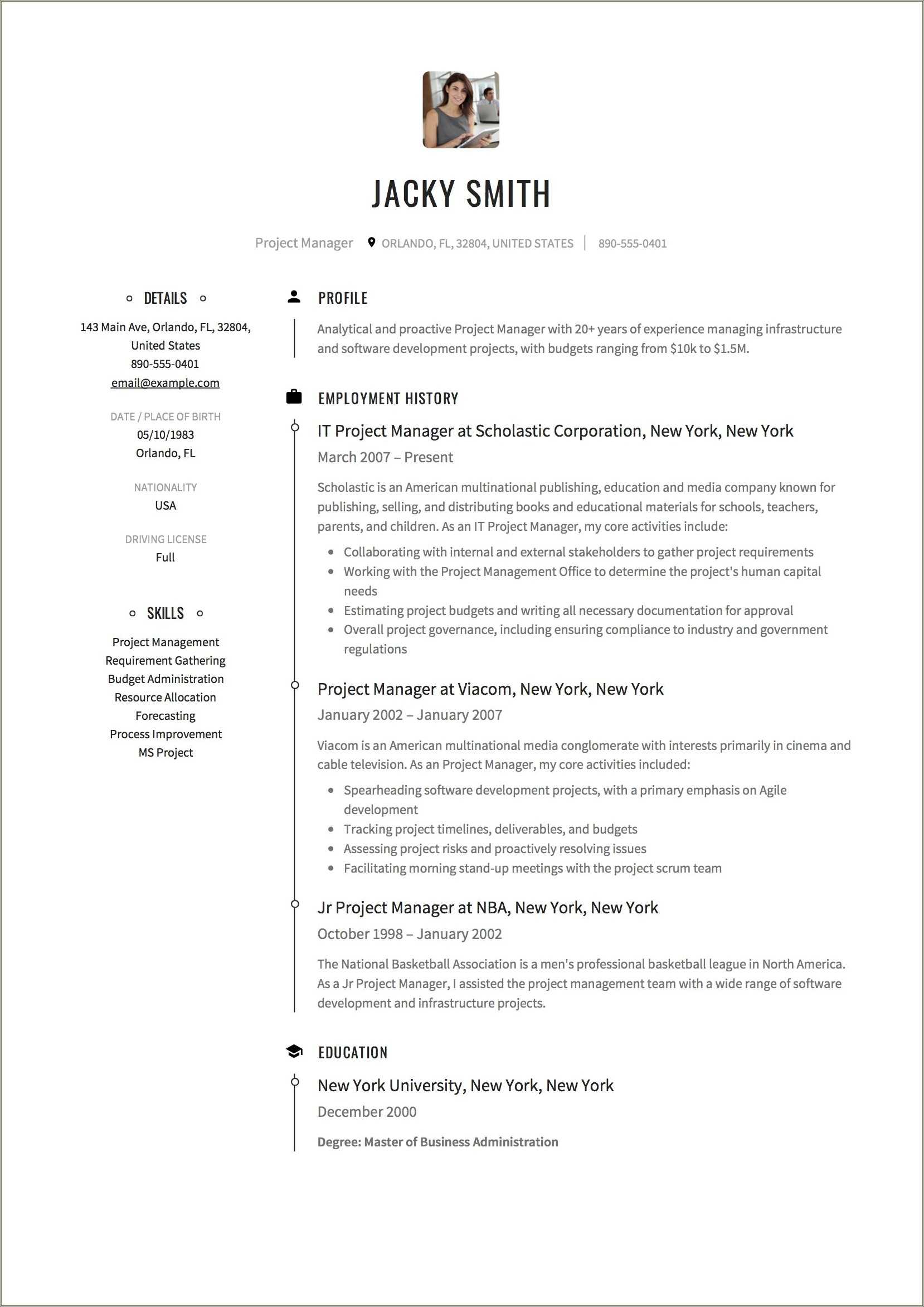 Case Manager Resume Objective No Experience Resume Example Gallery