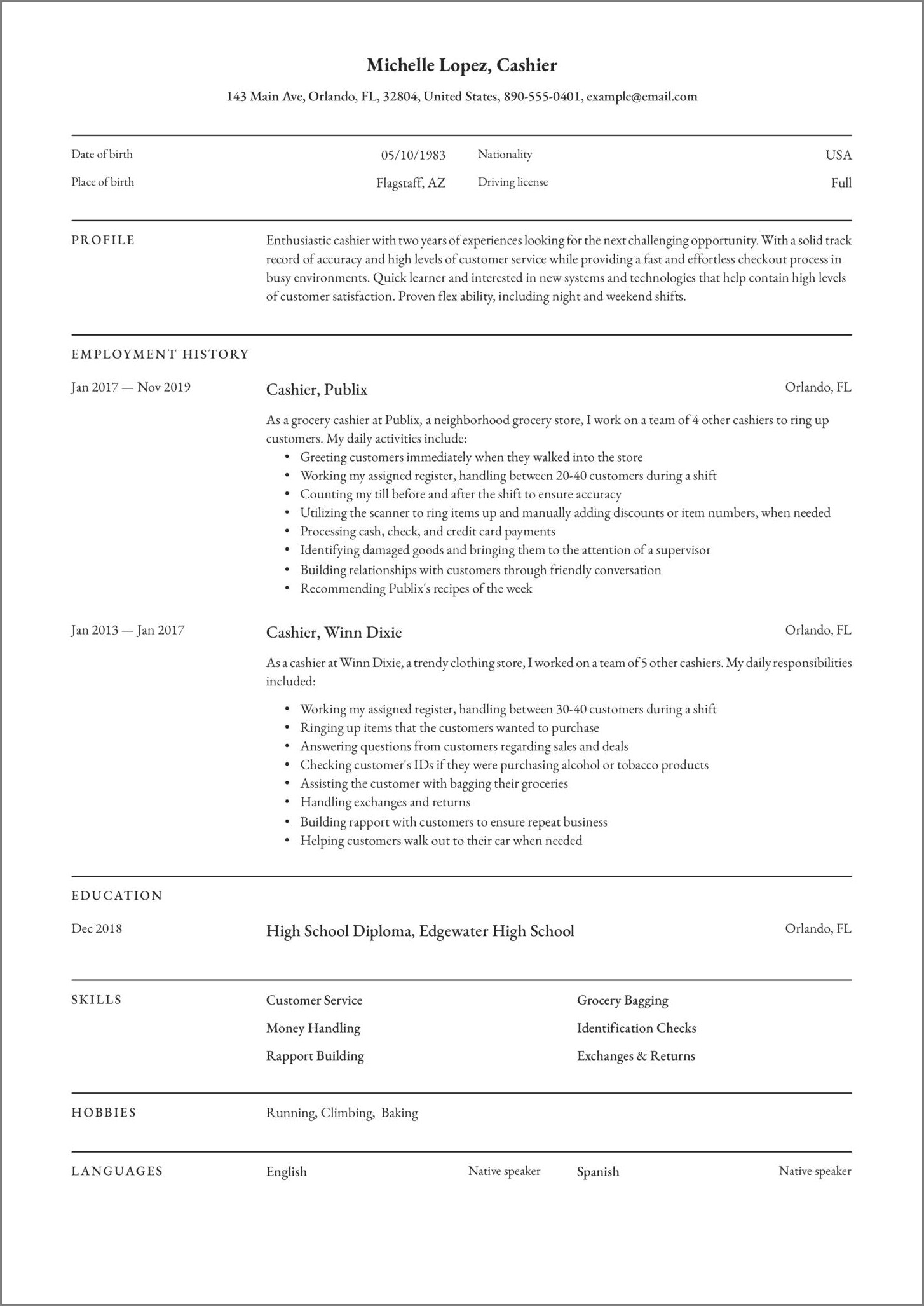 resume-skills-list-for-cashier-resume-example-gallery