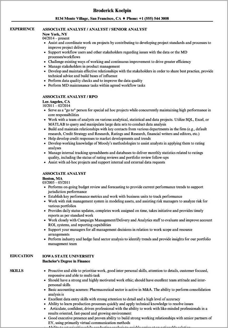 Cfa Level 1 Resume Sample Resume Example Gallery - vrogue.co