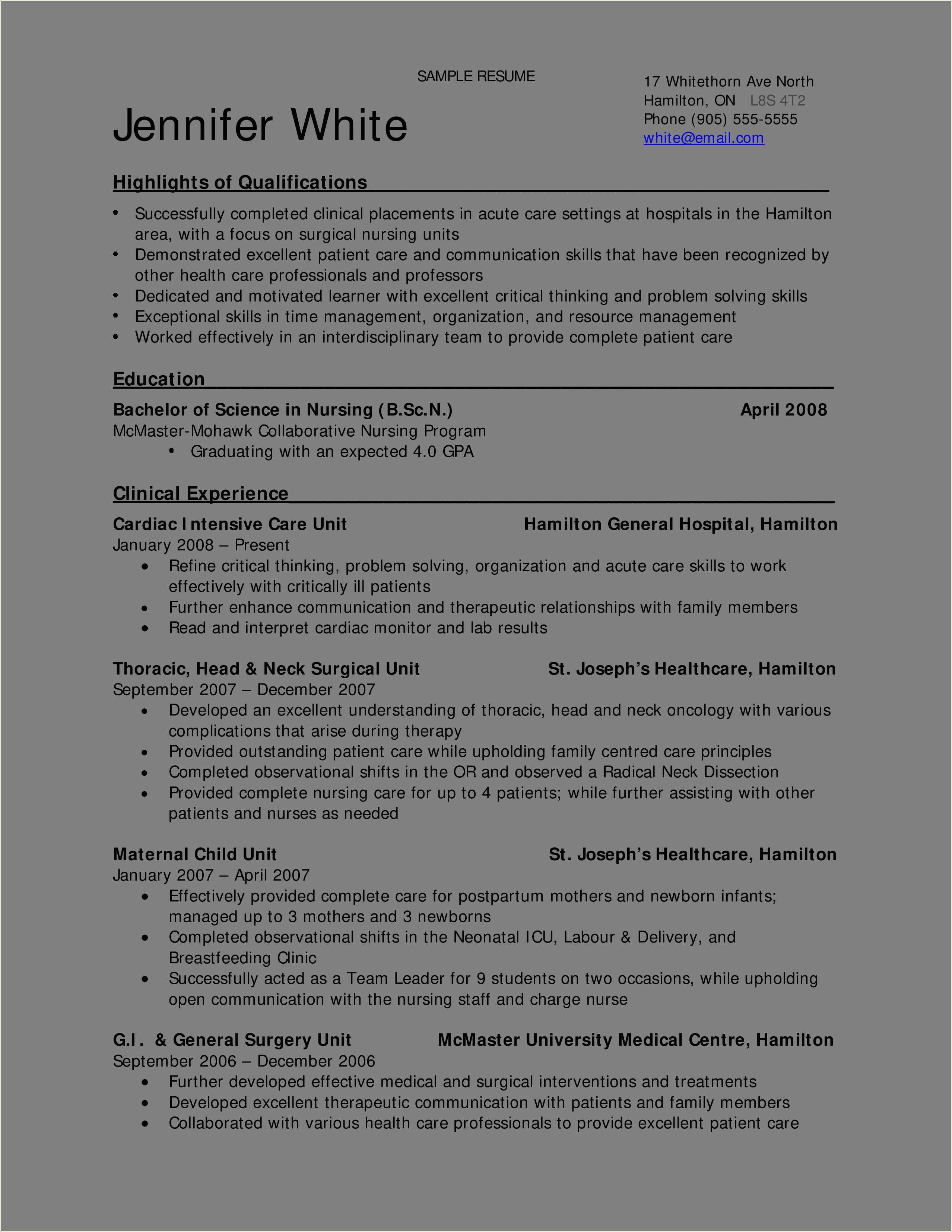 Charge Nurse Resume Job Duties Resume Example Gallery