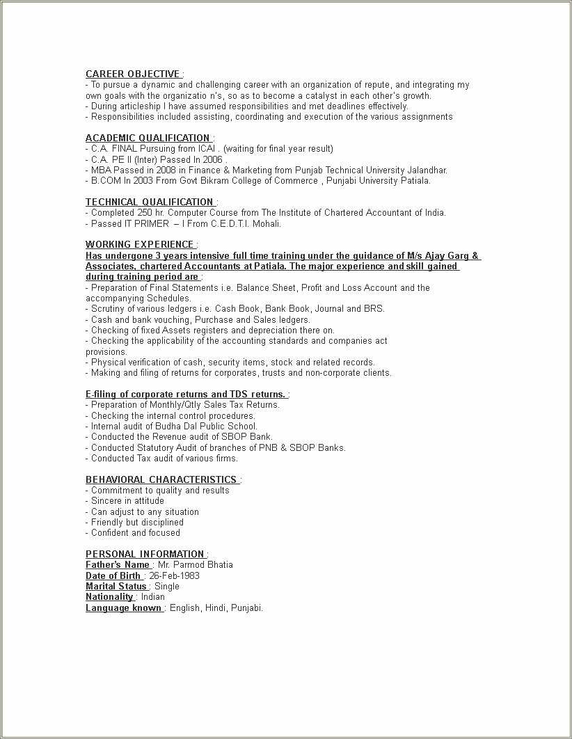 chartered-accountant-resume-samples-india-resume-example-gallery