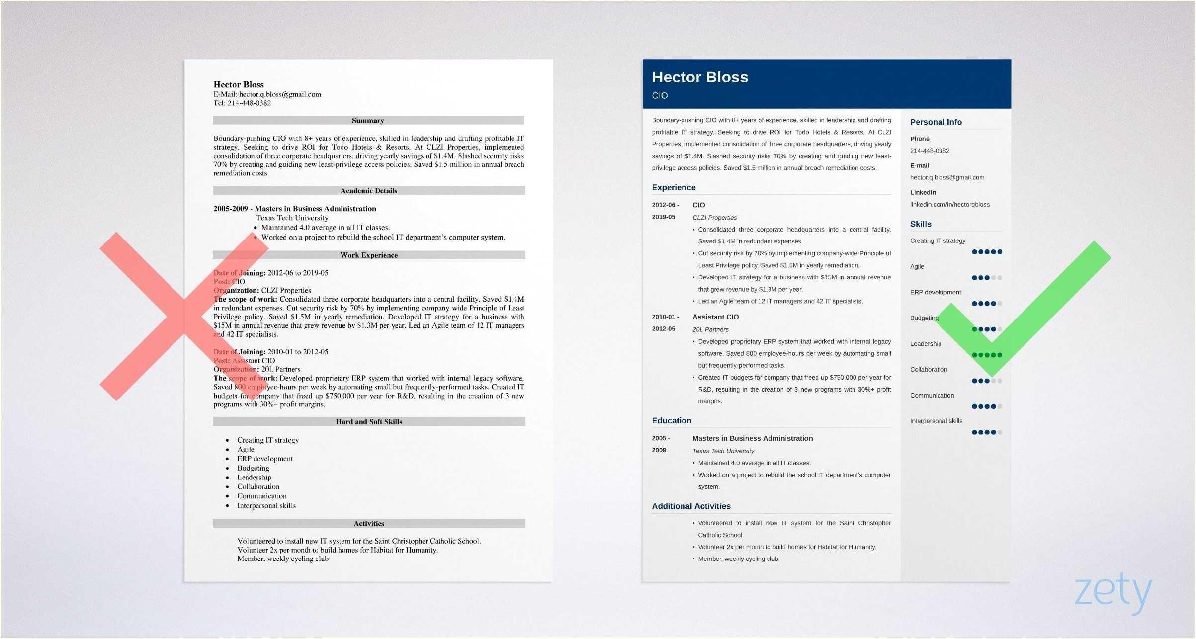 Chief Information Officer L Resume Samples Resume Example Gallery