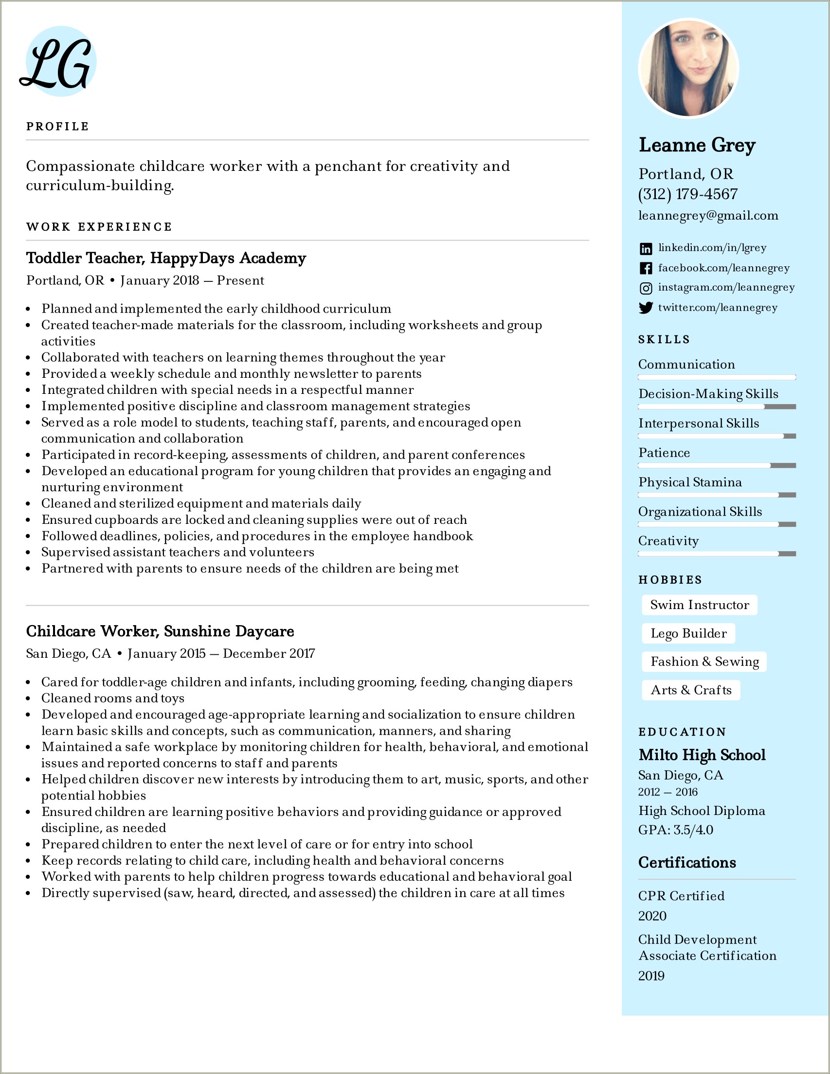 child-care-aide-resume-skills-resume-example-gallery