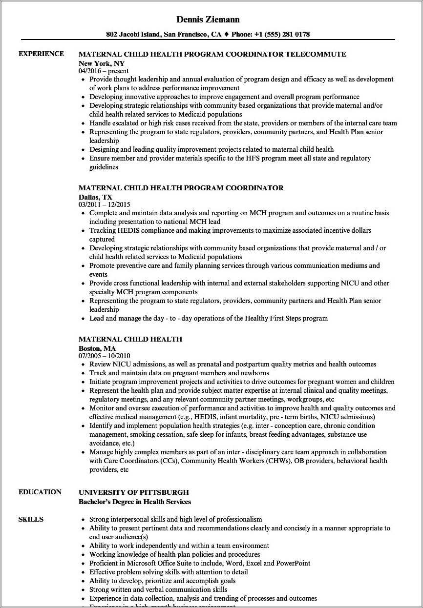 Child Support Officer Resume Example - Resume Example Gallery