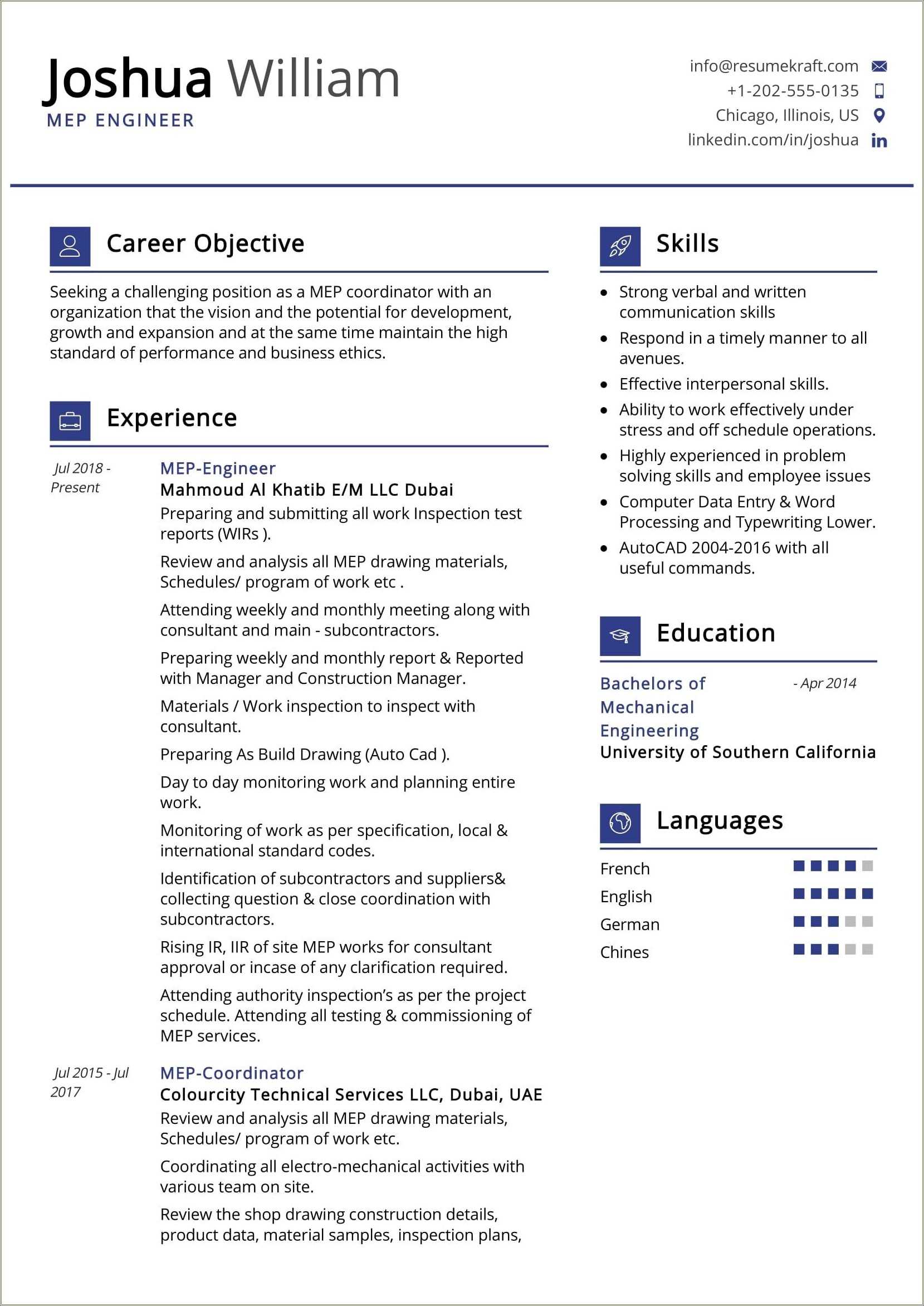 Civil Engineering Resume Mission Statement Examples - Resume Example ...