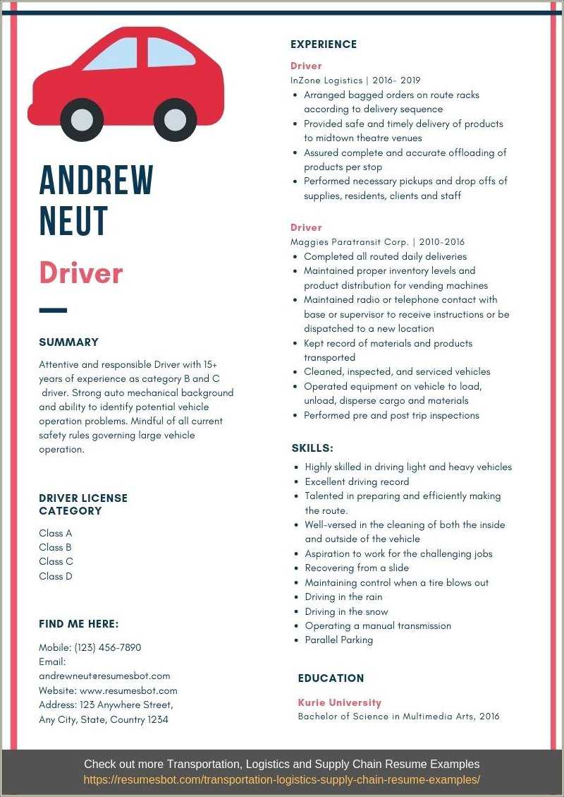 class-a-driver-sample-resume-resume-example-gallery