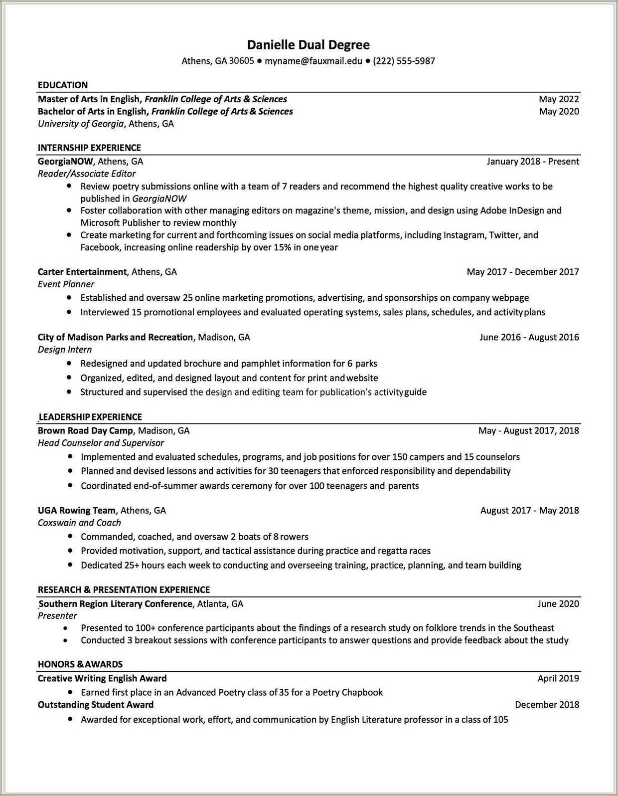 First Time Job Resume College Student - Resume Example Gallery