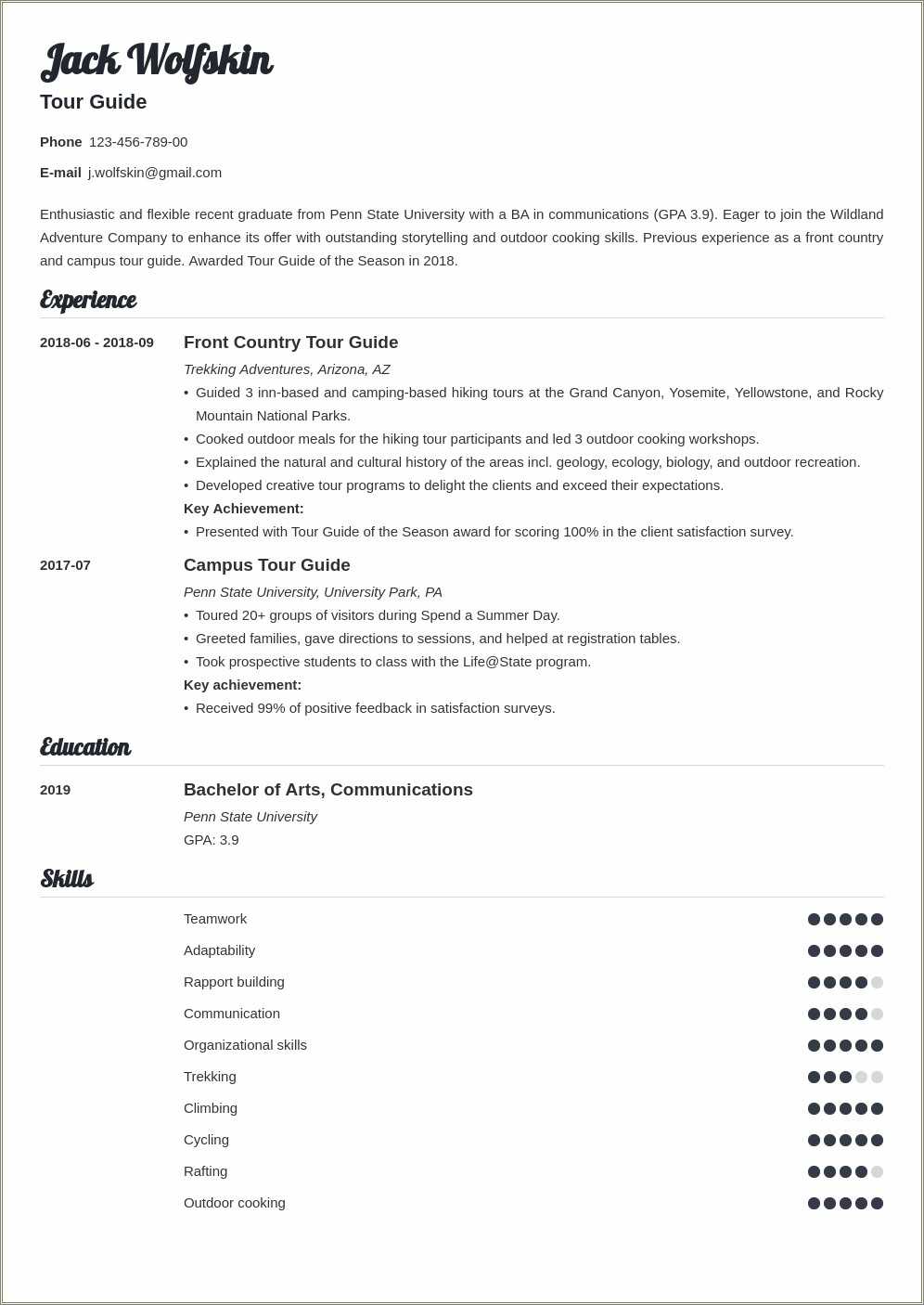 college-tour-guide-resume-sample-resume-example-gallery