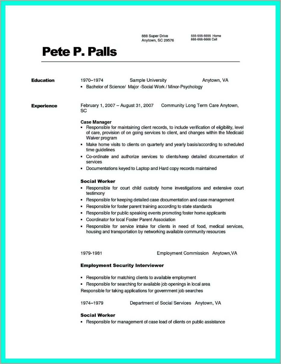 como-crear-un-resume-para-case-management-resume-example-gallery