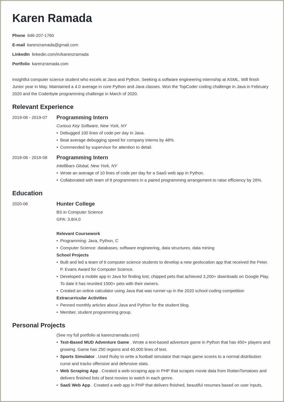 objective-for-computer-science-internship-resume-resume-example-gallery