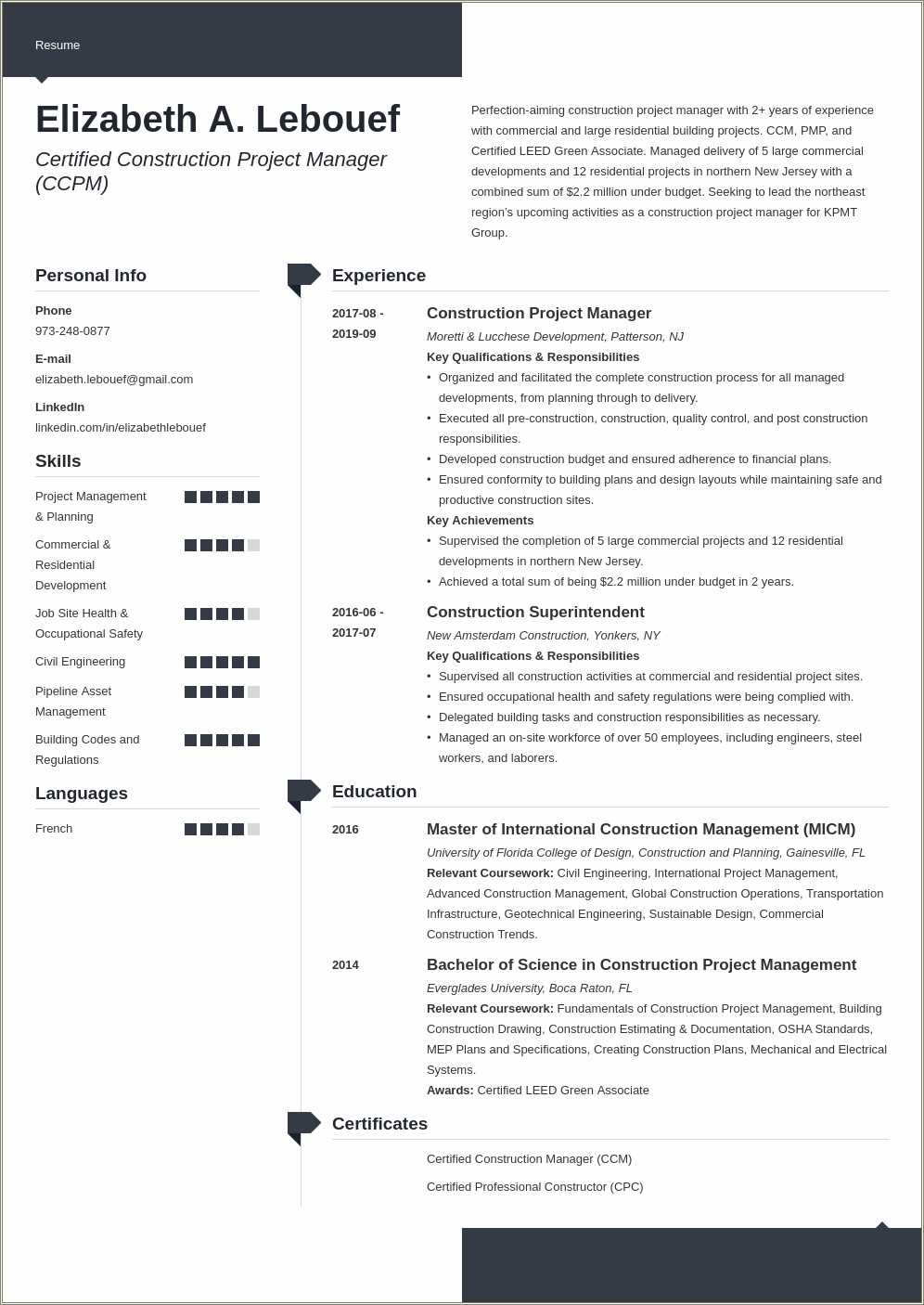 project-manager-resume-template-australia-resume-example-gallery