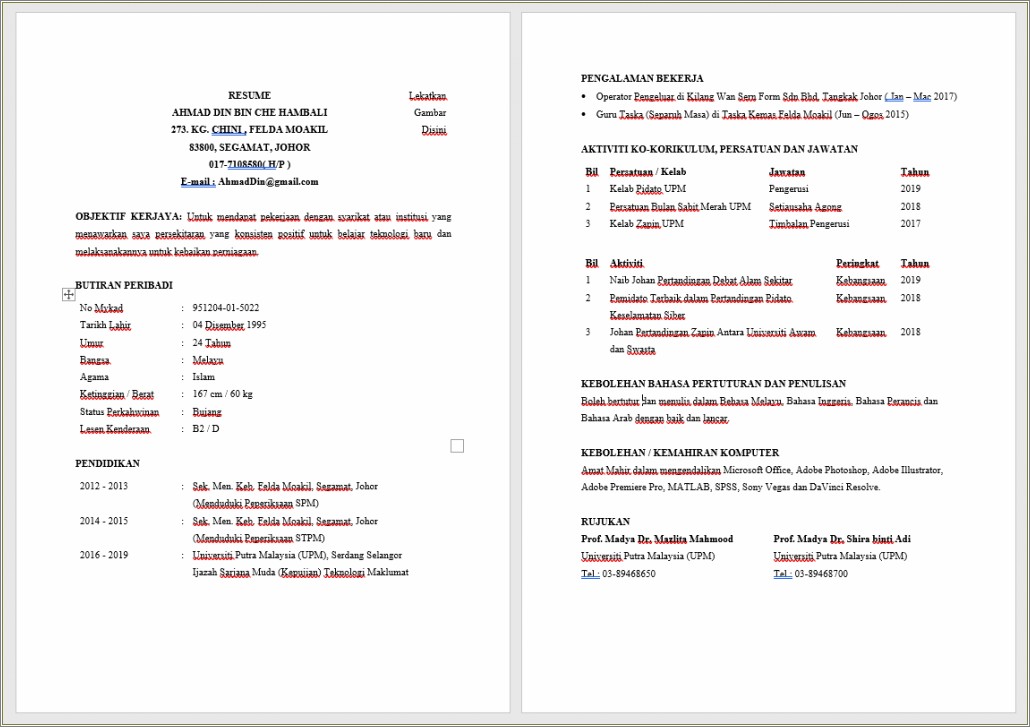 contoh-resume-bahasa-melayu-microsoft-word-resume-example-gallery