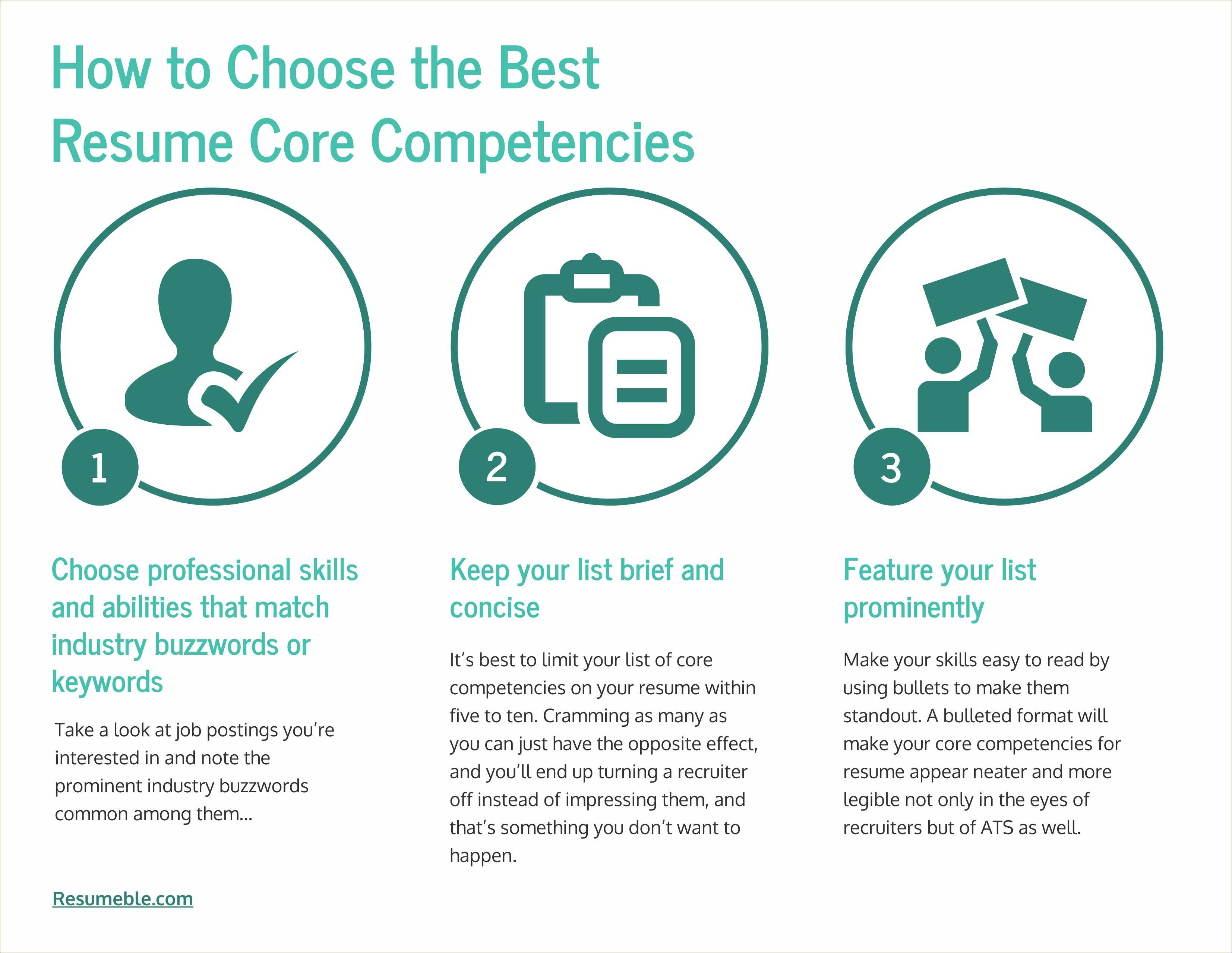 another word for core competencies on resume