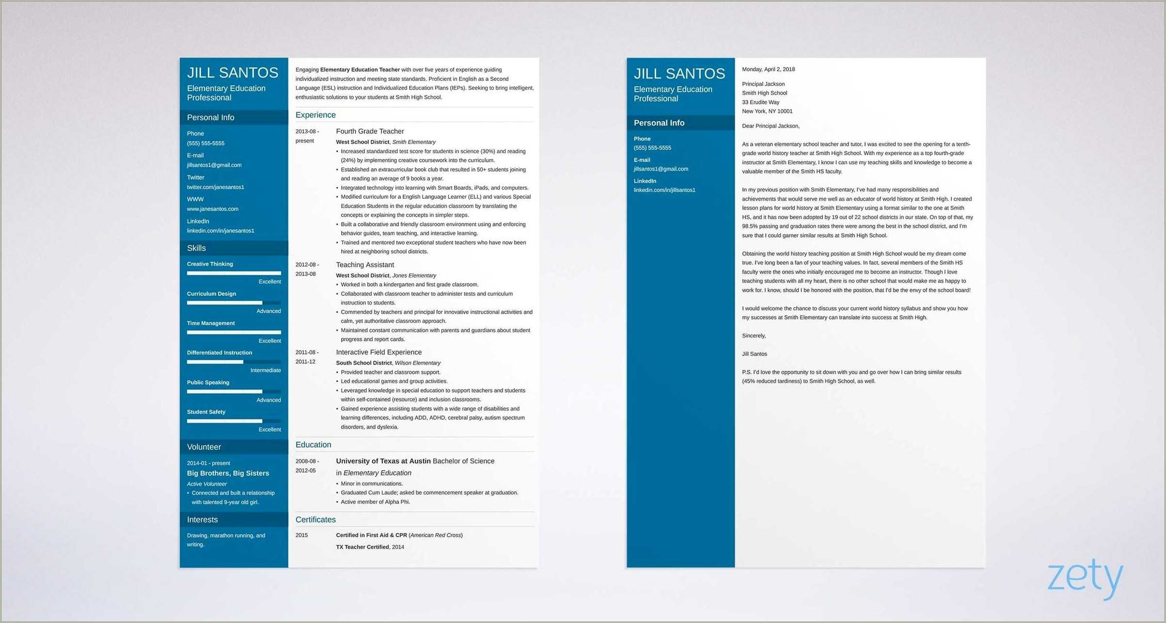 High School Resume Cover Letter Examples - Resume Example Gallery