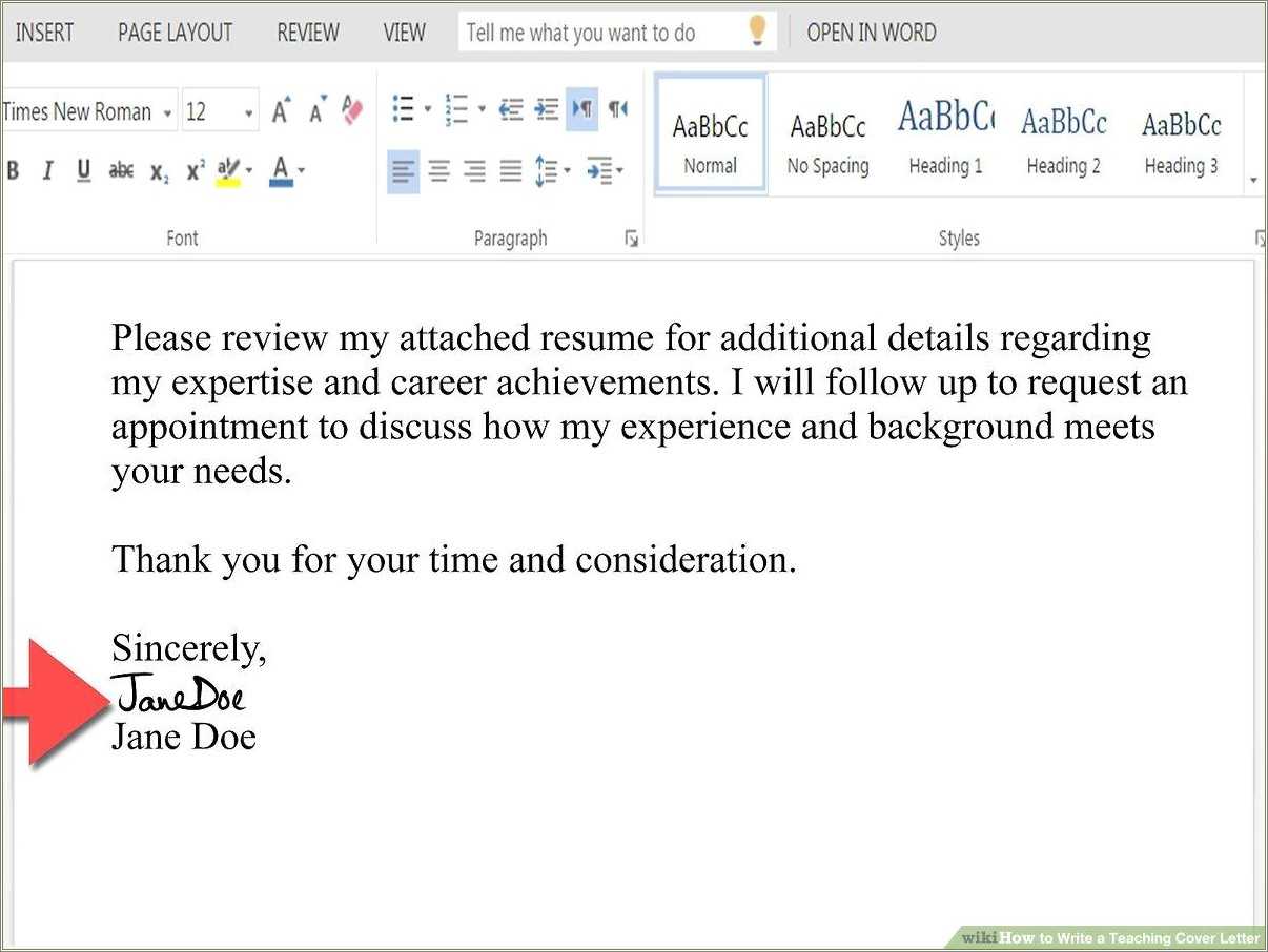 Cover Letter Of Resume For Teacher - Resume Example Gallery