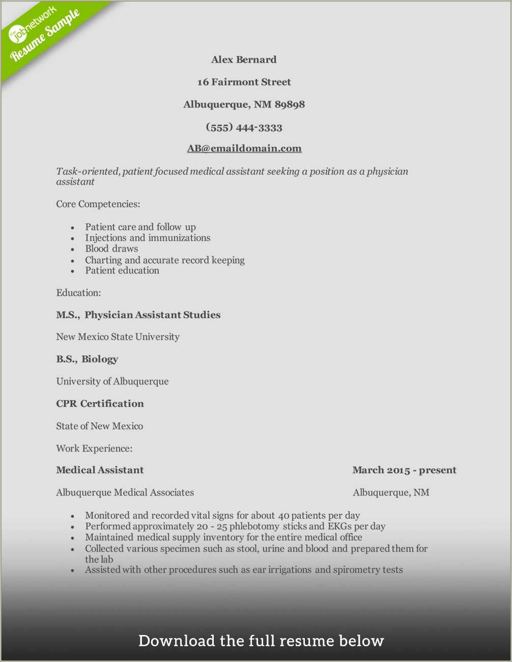 Cpr Certified On Resume Example - Resume Example Gallery