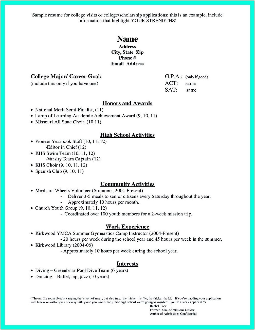 college-resume-template-for-high-school-students-2022