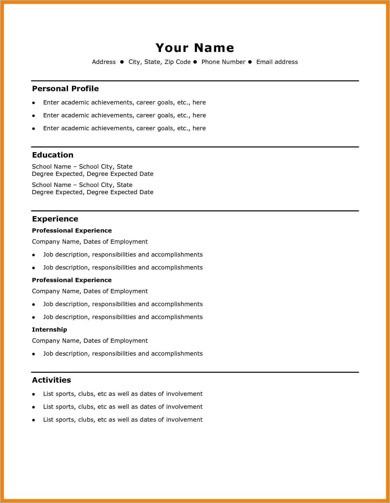 creating-a-resume-from-scratch-in-word-resume-example-gallery