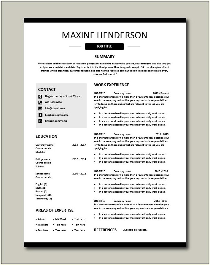 Creative Objectives For Resume Examples - Resume Example Gallery