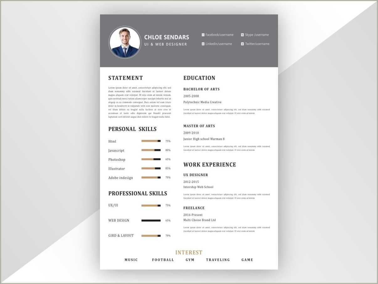 free creative resume templates download for microsoft word