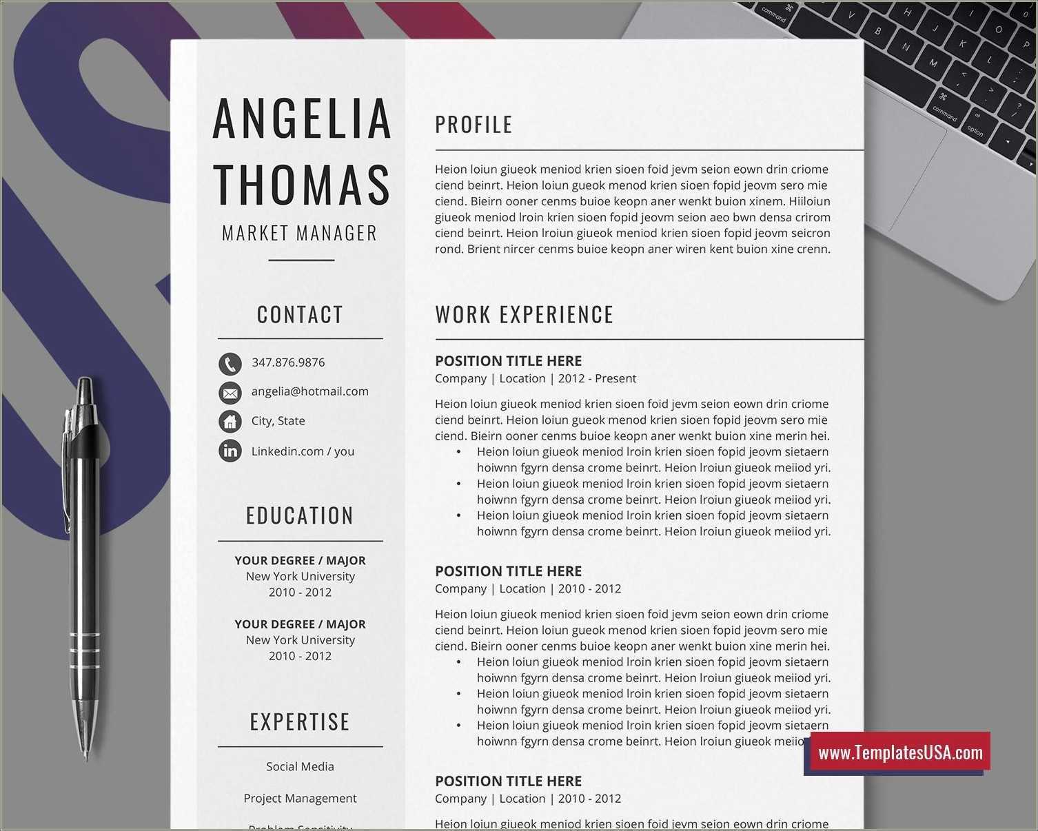 creative resume templates free microsoft word