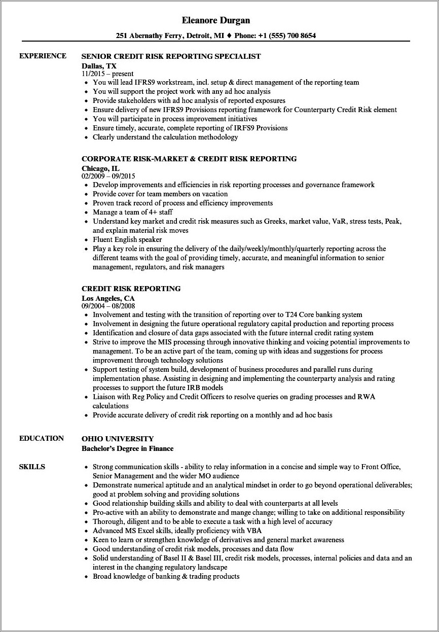 sample-credit-risk-management-resume-resume-example-gallery