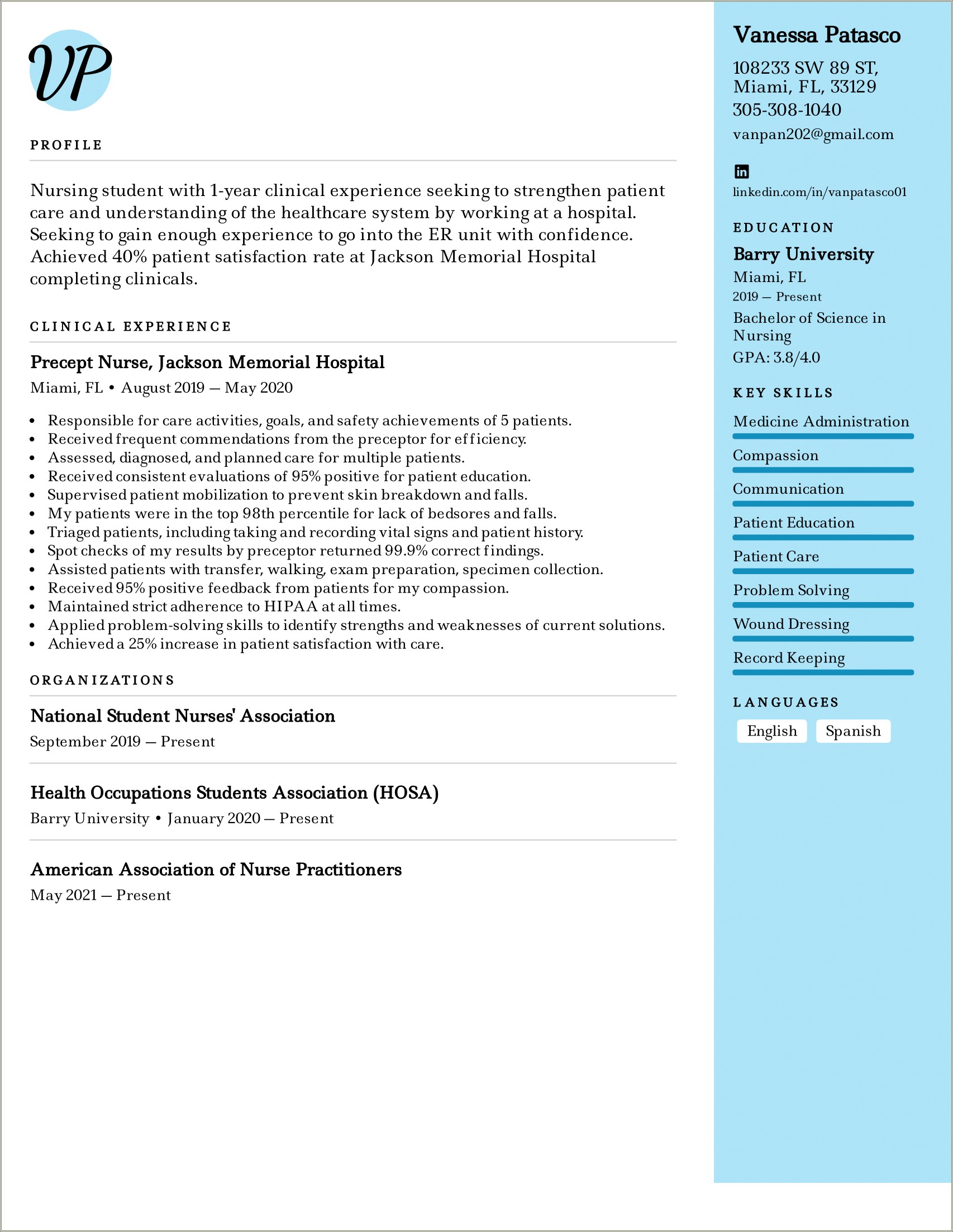 current-nursing-student-resume-with-no-experience-resume-example-gallery