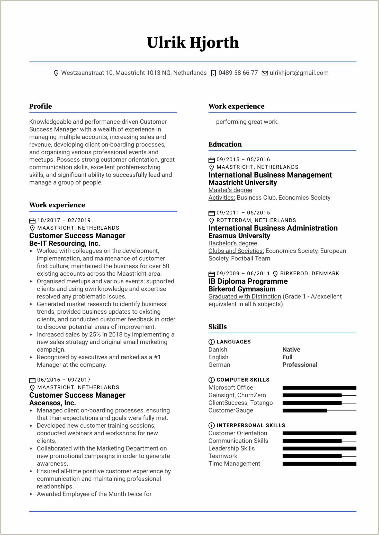 Customer Care Executive Job Description For Resume Resume Example Gallery