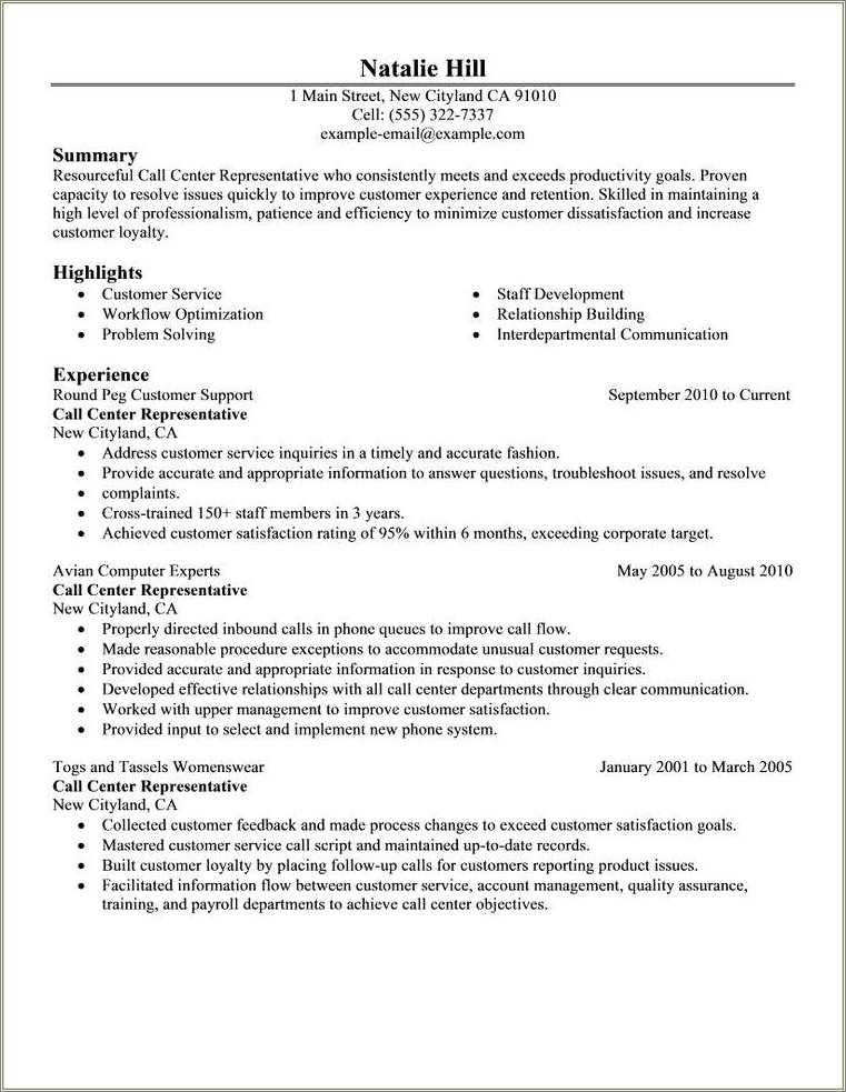 customer-service-highlight-resume-example-resume-example-gallery