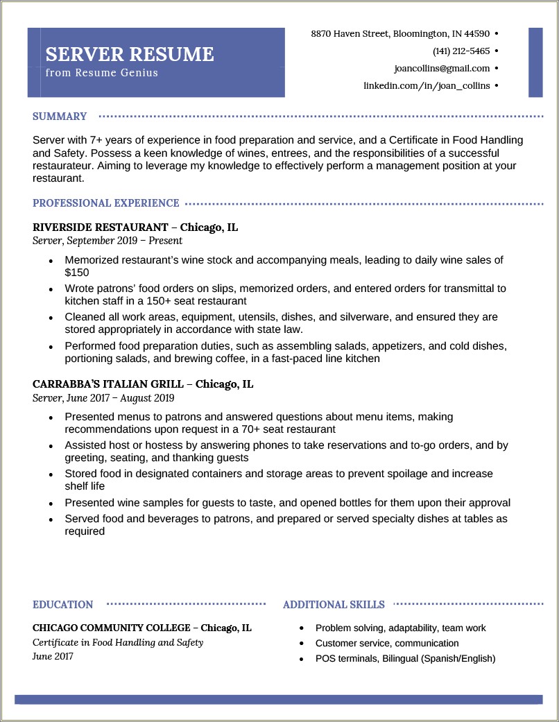 Customer Service In Subway Restaurant Resume Examples - Resume Example