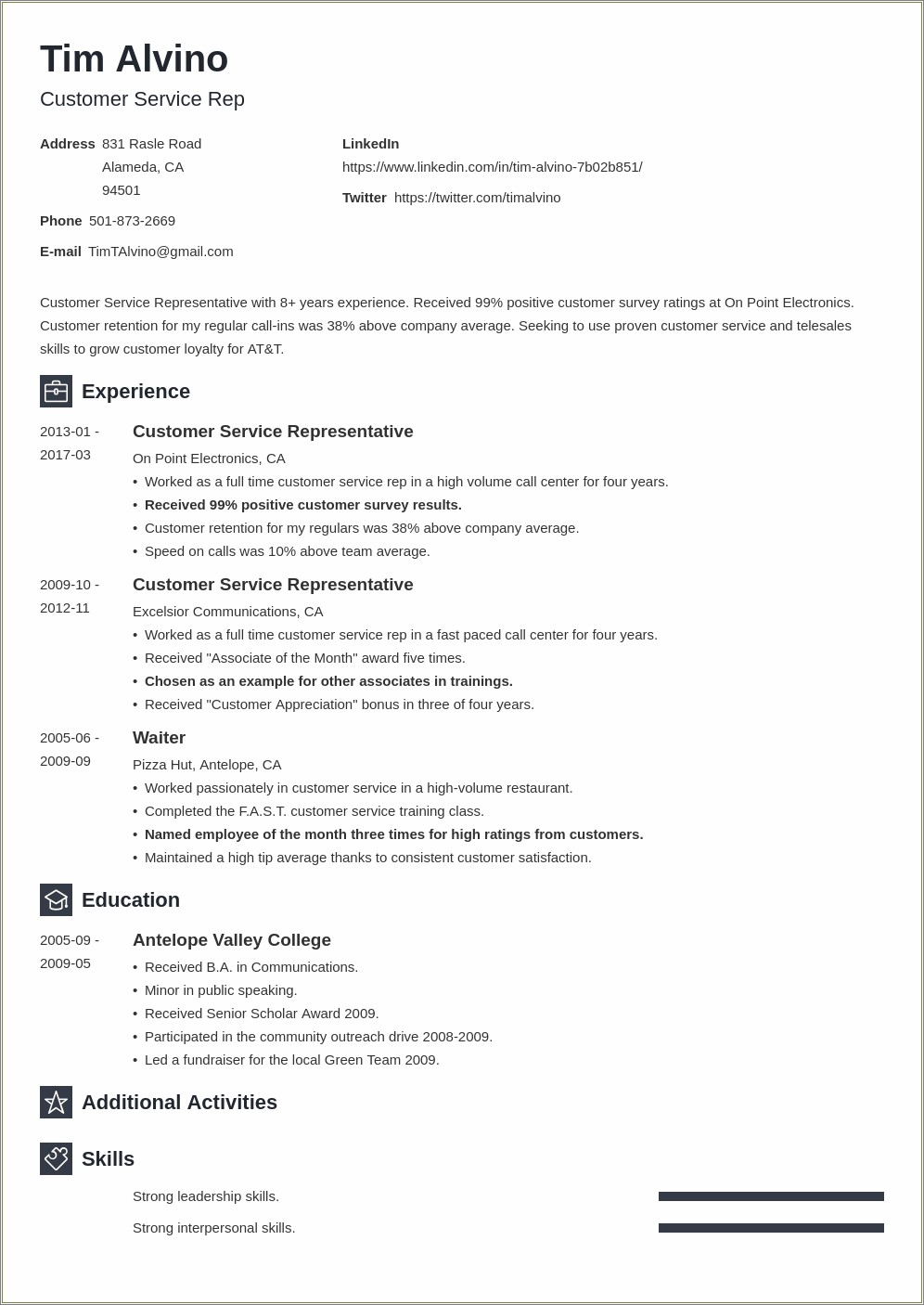 customer-service-summary-for-resume-example-resume-example-gallery