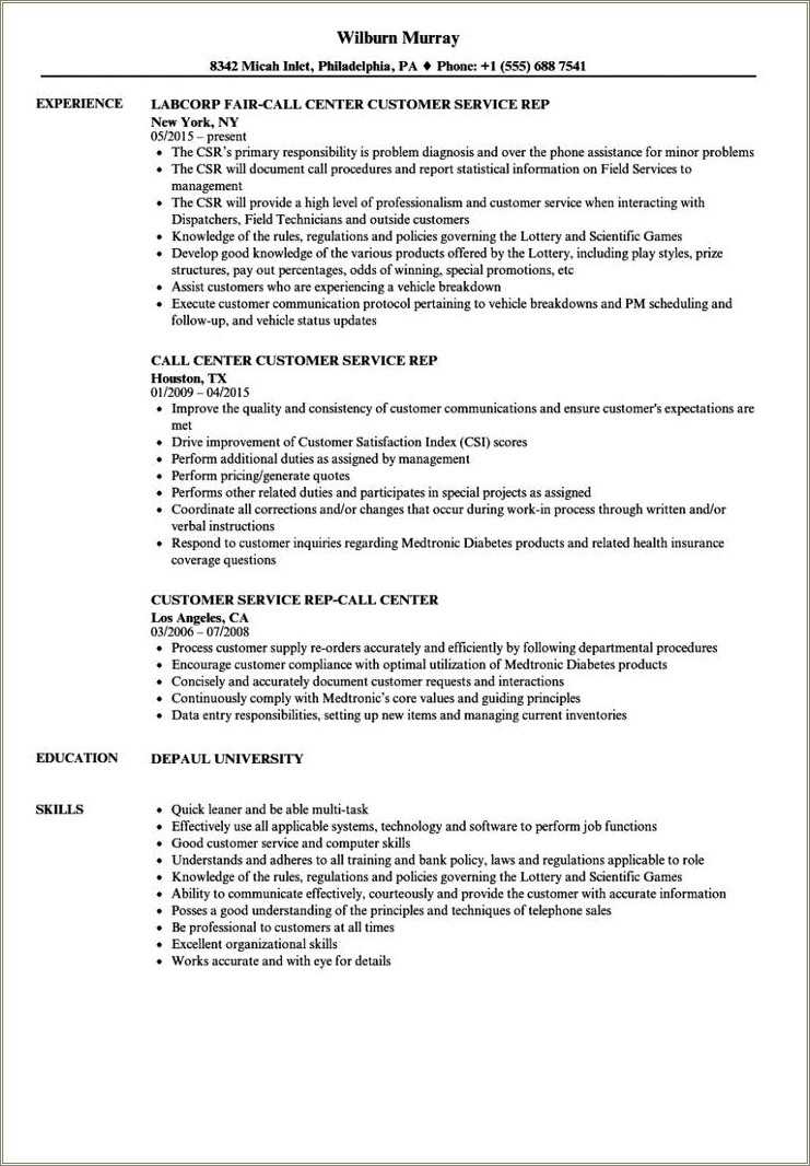 customer-service-representative-job-resume-resume-example-gallery