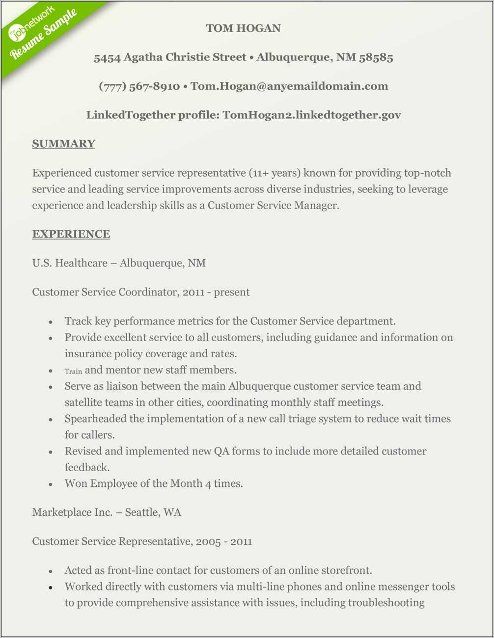 customer-service-resume-highlights-examples-resume-example-gallery