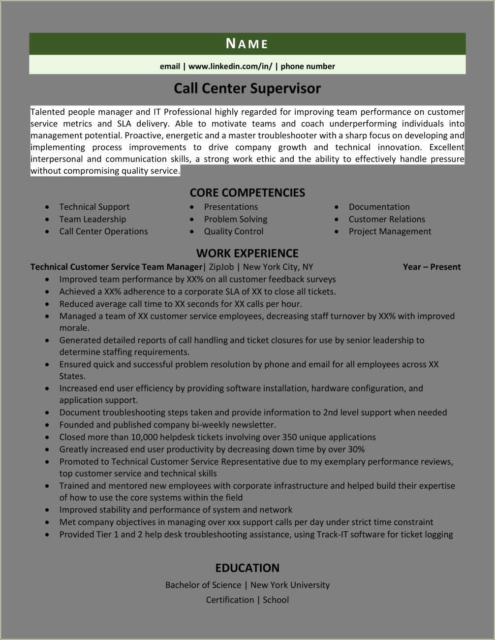 customer-service-sample-resume-for-call-center-resume-example-gallery