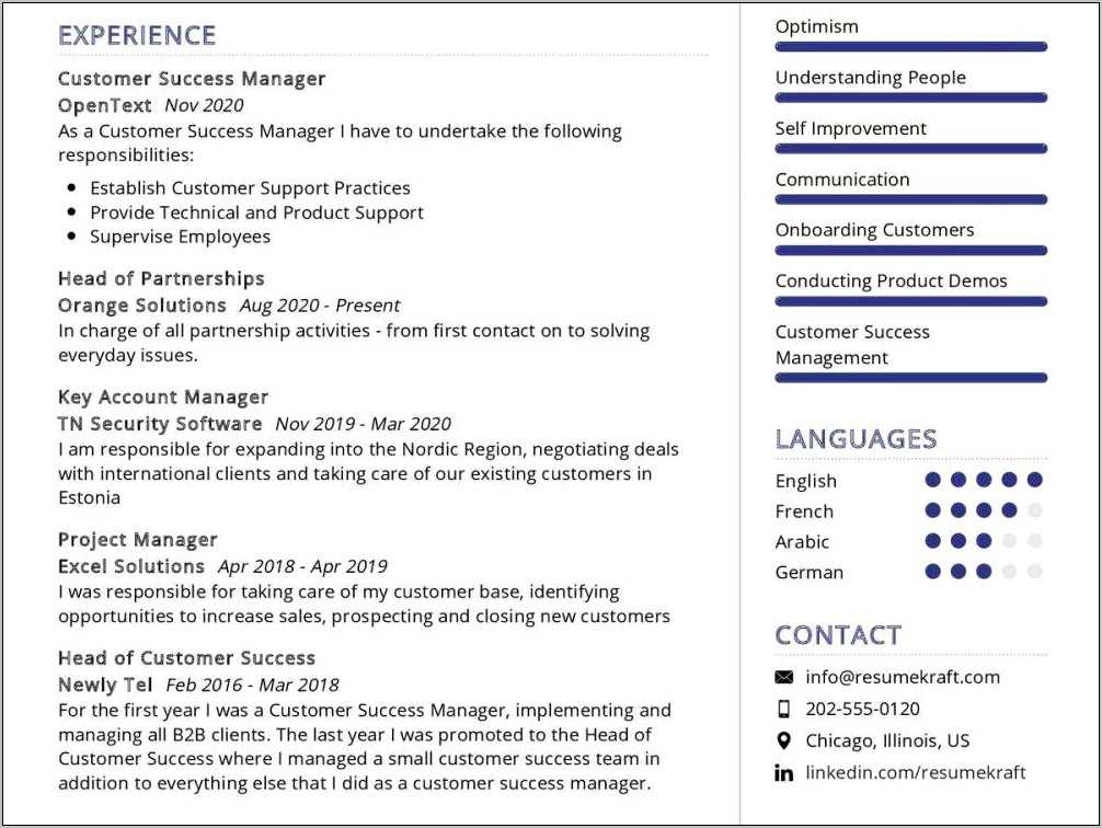 Customer Success Manager Objective Resume Resume Example Gallery