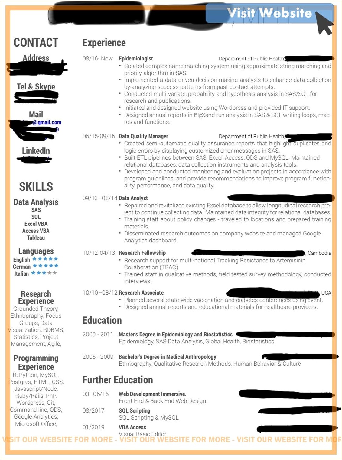 Data Analyst Sample Resume Hire It