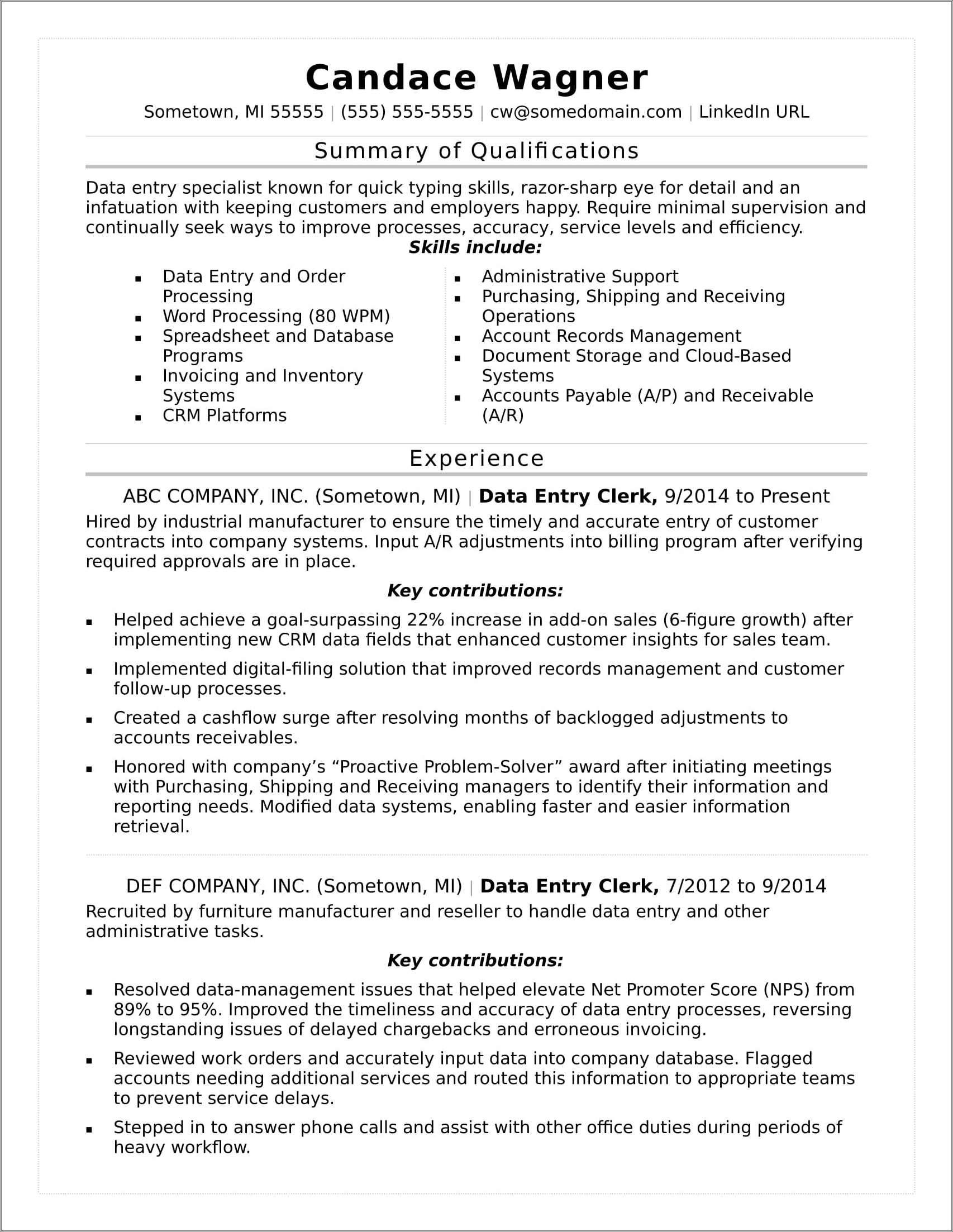 professional-data-entry-resume-example-resume-example-gallery