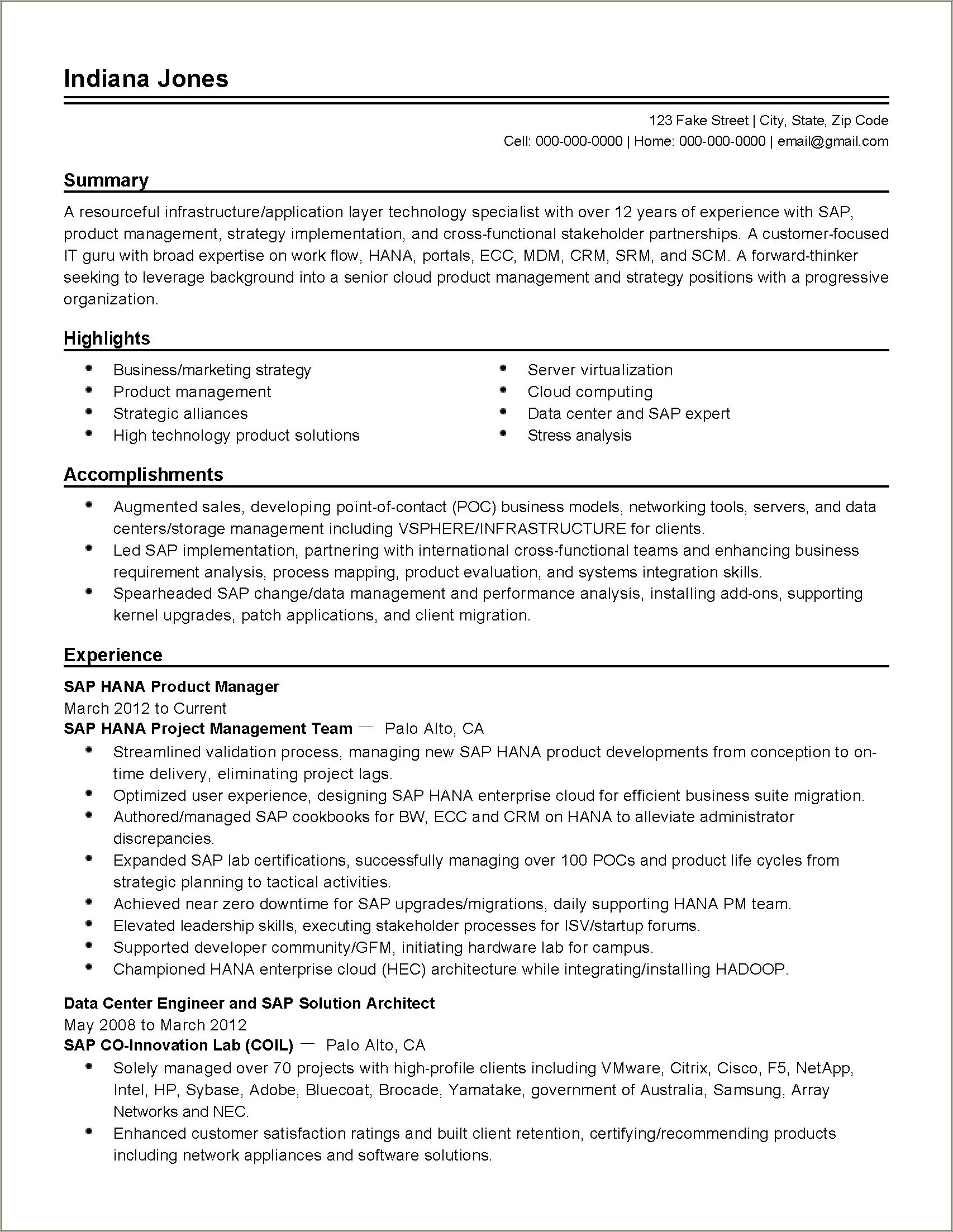 Big Data Testing Sample Resume - Resume Example Gallery