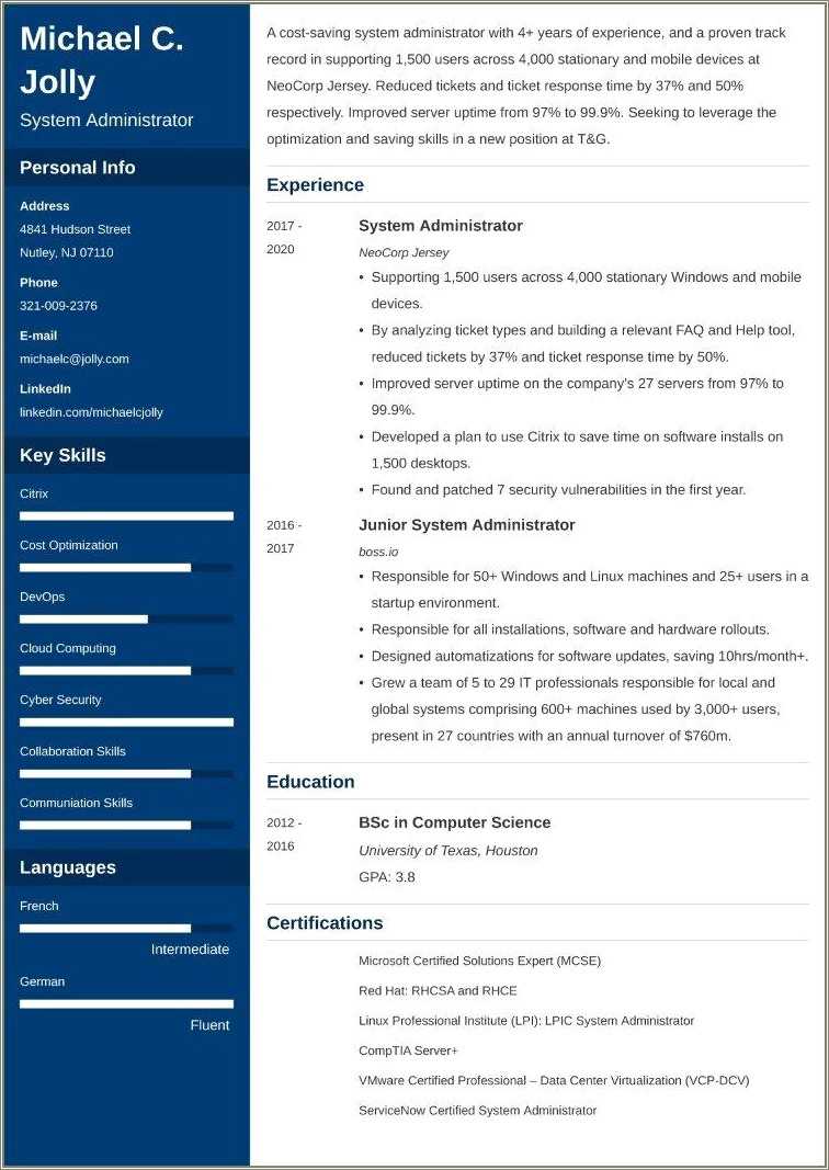 database-administrator-1-year-experience-resume-resume-example-gallery