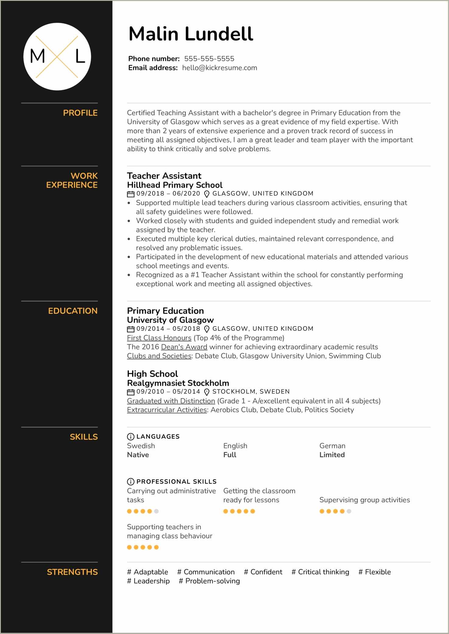 Daycare Teacher Assistant Resume Examples Resume Example Gallery