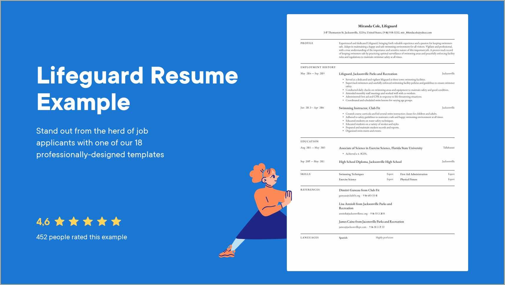 Duties Of Lifeguard For Resume