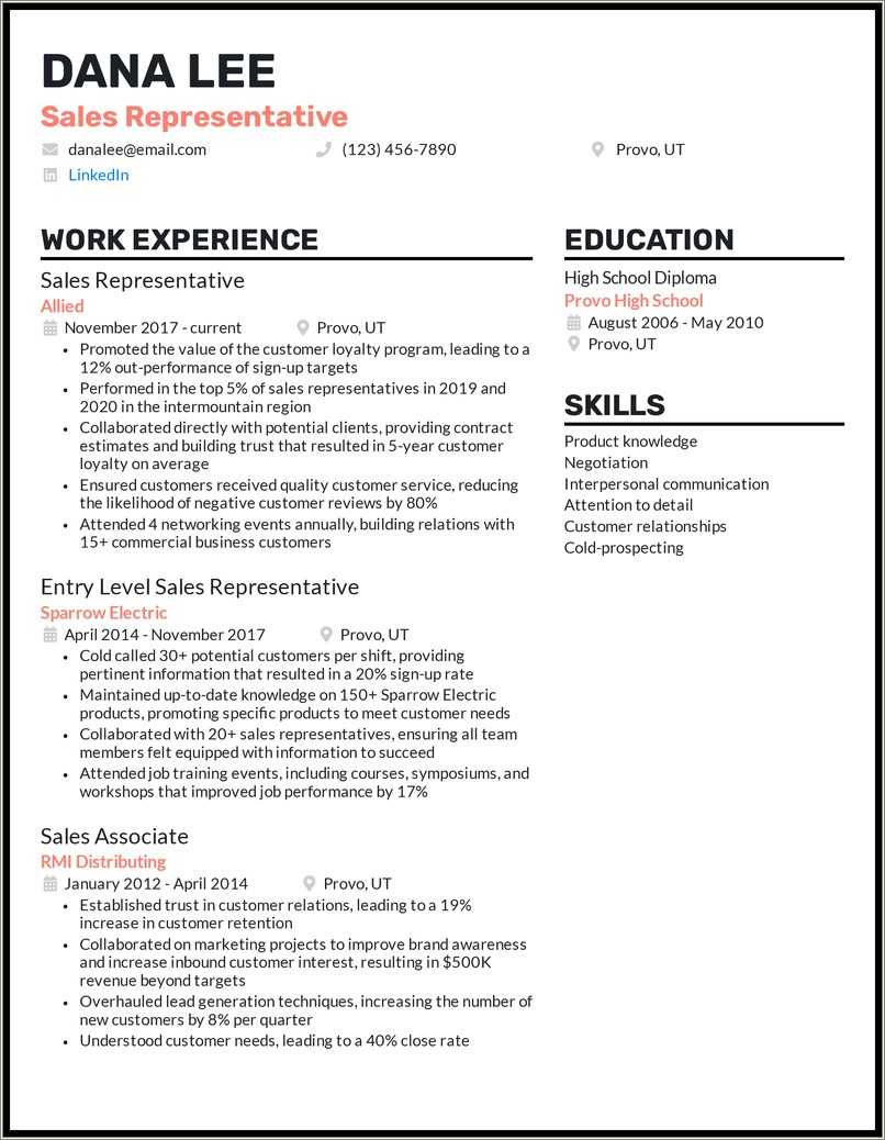 Description Of Sales Job On Resume Resume Example Gallery